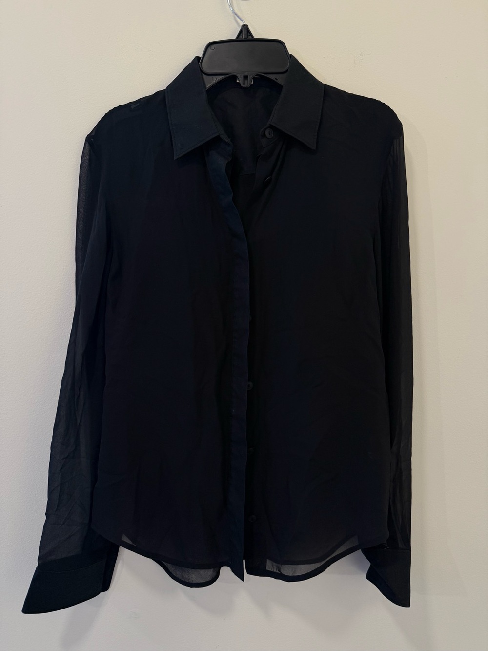 Alexander Wang Classic Black Men's Button-Up Shirt Size: 0 NWT #Lux-W